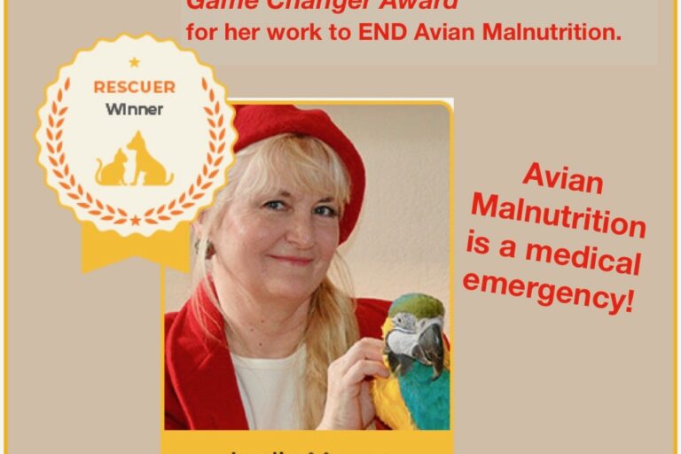 Karen Becker DVM, awards Game Changer Award to Leslie Moran